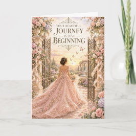 Je Mooie Reis Quinceañera Kaart