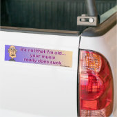 je muziek is echt waardeloos bumpersticker (Op Truck)
