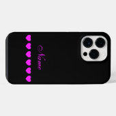 Je naam, aangepaste sjabloon iPhone hoesje (Achterkant horizontaal)