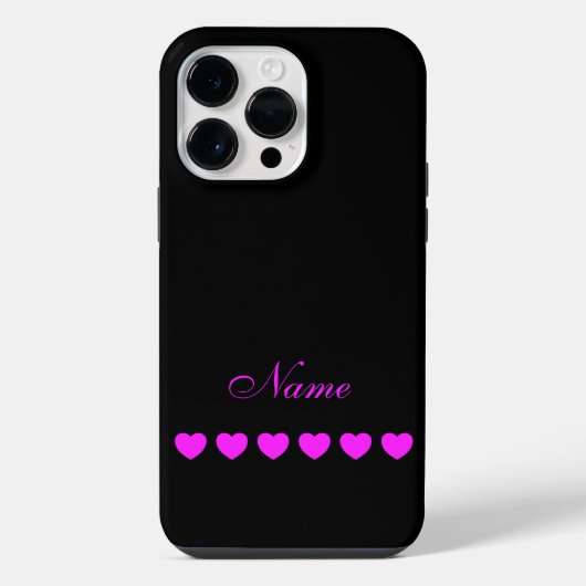 Je naam, aangepaste sjabloon iPhone hoesje (Achterkant)