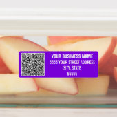 Je naam adres QR-code productlabels voorbeeld Labels (Aangebracht)