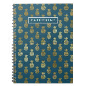 Je naam | ananas notitieboek (Voorkant)