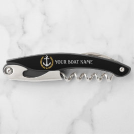 Je naam Anchor Gold Style Laurel Black Kurkentrekker