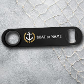 Je naam Anchor Gold Style Laurel Black Speed Flessenopener