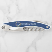 Je naam Anchor Gold Style Laurel Blue Kurkentrekker (Voorkant)