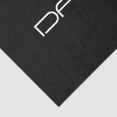 Je naam | Cool gestileerde aanpasbare tekst Tissuepapier (Detail)