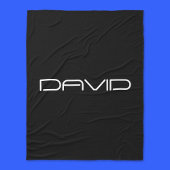 Je naam | Cool gestileerde  tekst Fleece Deken