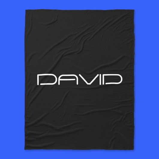 Je naam | Cool gestileerde  tekst Fleece Deken