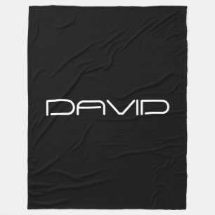 Je naam   Cool gestileerde  tekst Fleece Deken