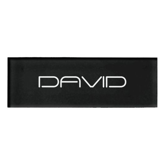 Je naam | Cool gestileerde  tekst Naambadge (Voorkant)