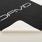 Je naam | Cool gestileerde  tekst Sherpa Deken (3/4)