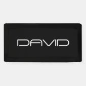 Je naam | Cool gestileerde tekst Spandoek (Horizontaal)