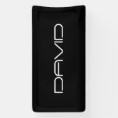 Je naam | Cool gestileerde  tekst Spandoek (Verticaal)