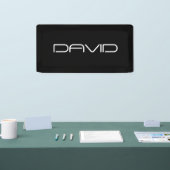 Je naam | Cool gestileerde  tekst Spandoek (Beurs)