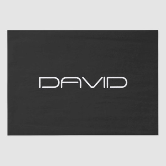 Je naam | Cool gestileerde  tekst Tissuepapier (Voorkant)