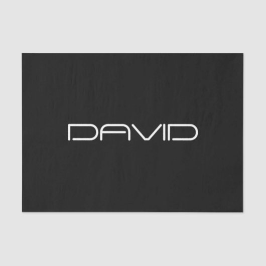 Je naam | Cool gestileerde tekst Tissuepapier (Voorkant)