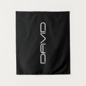 Je naam | Cool gestileerde  tekst Wandkleed (Voorkant)