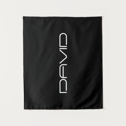 Je naam | Cool gestileerde  tekst Wandkleed (Voorkant)