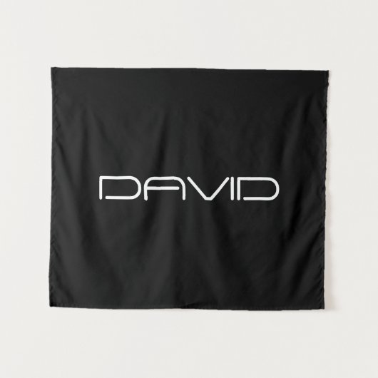 Je naam | Cool gestileerde  tekst Wandkleed (Voorkant (horizontaal))