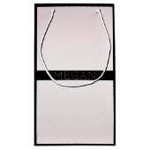 Je naam | Dun wit & Roos Ombre Strepen #2 Klein Cadeauzakje (Achterkant)