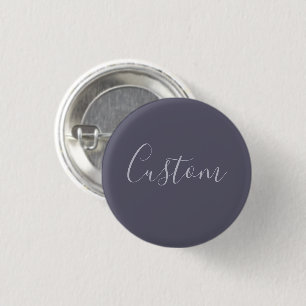 Je naam Elegant lavendel schrift op nevelig paar Ronde Button 3,2 Cm