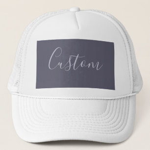 Je Naam Elegant Lavendel Schrift op Wazige Paars Trucker Pet