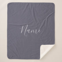 Je naam | Elegant Lavendel Script op Hazy Paarse