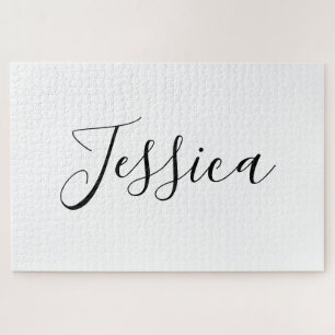 Je naam Elegant Schrift Legpuzzel