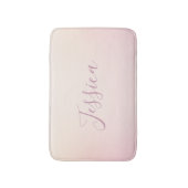 Je naam | Elegant Script Soft Ombre Badmat (Voorkant Verticaal)