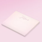 Je naam | Elegant Script Soft Ombre Post-it® Notes