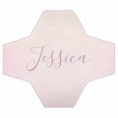 Je naam | Elegant Script Soft Ombre Voetbal (Enkel)