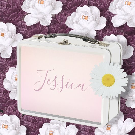 Je naam | Elegante Script zachte Ombre