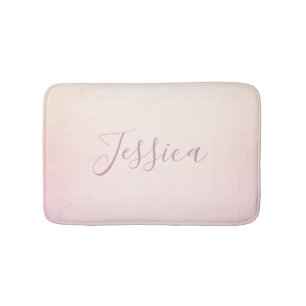 Je naam Elegante script zachte ombre Badmat