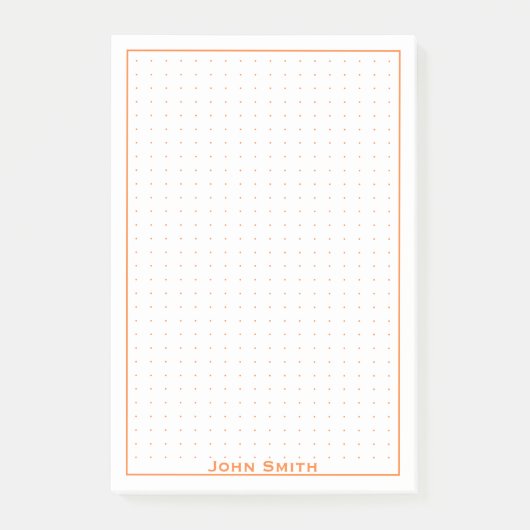 Je naam | Gedetotte bedrijfsmatige minimale Bronze Post-it® Notes (Voorkant)