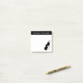 Je naam | Golf Bag Post-it® Notes (Op bureau)