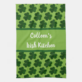 Je naam Ierse keuken St. Patrick's Day Theedoek