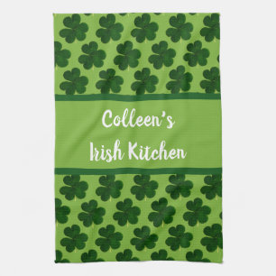Je naam Ierse keuken St. Patrick's Day Theedoek