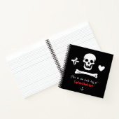 Je naam Kapitein Piraat Dagboek Notitieboek (Binnen)