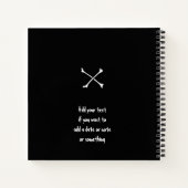 Je naam Kapitein Piraat Dagboek Notitieboek (Achterkant)