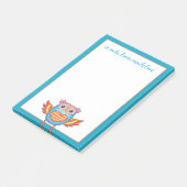 Je naam | Kute Colorful Owl Post-it® Notes (Schuin)