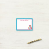 Je naam | Kute Colorful Owl Post-it® Notes (Op bureau)