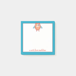 Je naam Kute Colorful Owl Post-it® Notes