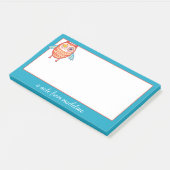Je naam | Kute Colorful Owl Post-it® Notes (Schuin)