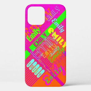 Je naam   Leuke kleurrijke 80's 90's Retro geïnspi Case-Mate iPhone Case