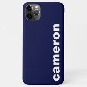 Je naam modern marine Case-Mate iPhone case
