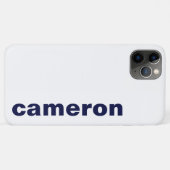 Je naam modern wit Case-Mate iPhone case (Achterkant (horizontaal))