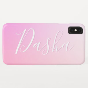 Je naam of woord Roze Ombre Gradiënt Case-Mate iPhone Case