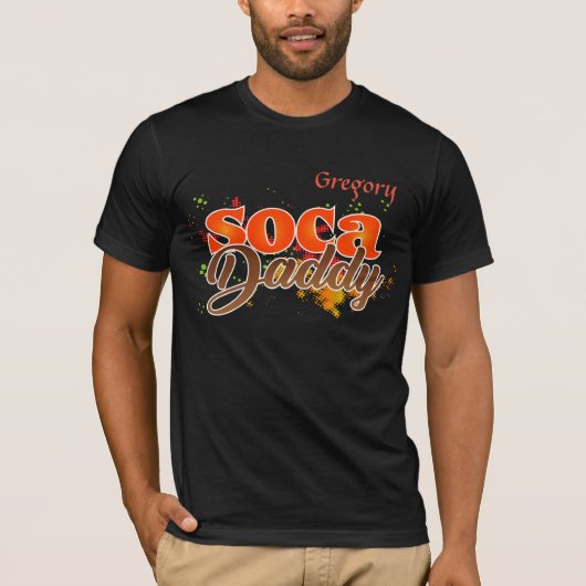 (Je naam) Soca Daddy T-shirt (Voorkant)