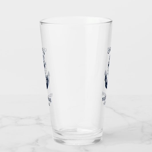 Je naam van je boot Anchor Blue Glas (Rechts)