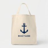 Je naam van je boot Classic Anchor Eco Friendly Gr Tote Bag (Voorkant)